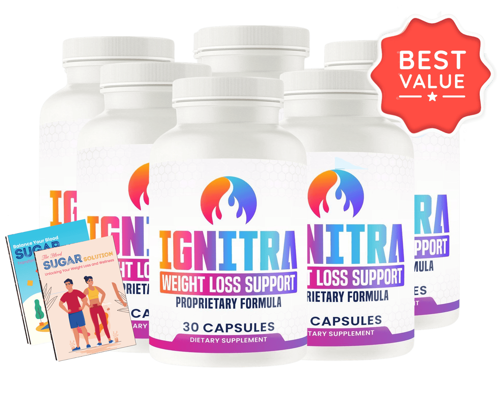 6 Bottles of Ignitra with free bonus books